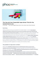 The rise and rise of specialist vape stores: Time for the Government to act