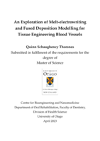 An Exploration of Melt-electrowriting and Fused Deposition Modelling for Tissue Engineering Blood Vessels