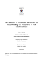 The influence of educational information on understanding and perceptions of root canal treatment
