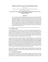 Digital near-infrared camera for 3D spatial data capture