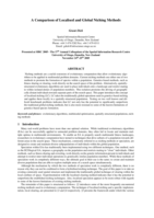 A comparison of localised and global niching methods