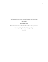 The sphere of between: Online dialogic encounters for positive peace