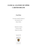 Clinical anatomy of upper carotid sheath