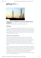 Consumer Care Guidelines for electricity retailers must be mandatory