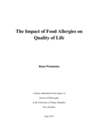 The Impact of Food Allergies on Quality of Life