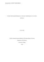 Is Goal-Conflict Specific Rhythmicity a Clinically Valid Biomarker for an Anxiety Syndrome?