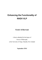 Enhancing the functionality of RHDV VLP