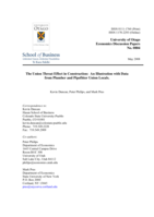 The Union Threat Effect in Construction: An Illustration with Data from Plumber and Pipefitter Union Locals