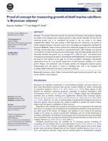 Proof of concept for measuring growth of shelf marine calcifiers: 'a Bryozoan odyssey'