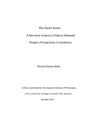 The quiet room. A narrative analysis of elderly widowed people's perspectives of loneliness