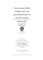 Toward human MARS scanning: improving spectral performance for soft tissue imaging
