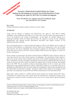 Towards a Modernized Geodetic Datum for Nepal: Options for Developing an Accurate Terrestrial Reference Frame Following the April 25, 2015 Mw7.8 Gorkha Earthquake