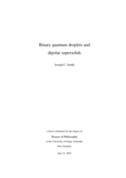 Binary quantum droplets and dipolar supersolids