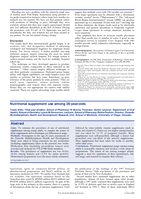 Nutritional supplement use among 26-year-olds