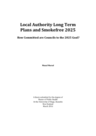 Local Authority Long Term Plans and Smokefree 2025: How Committed are Councils to the 2025 Goal?