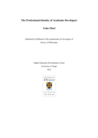 The professional identity of academic developers