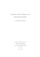 Frazil ice, fast-ice thickness, and interannual variability