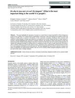 He aha te mea nui o te ao? He tāngata! (What is the most important thing in the world? It is people!)