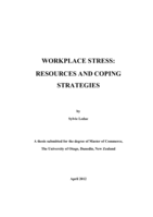 Workplace Stress: Resources and Coping Strategies