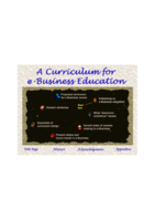 A curriculum for e-Business education