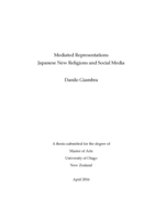 Mediated Representations: Japanese New Religions and Social Media
