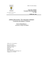 Jobless Recoveries: The Interaction between Financial and Search Frictions