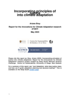 Incorporating principles of justice  into climate adaptation