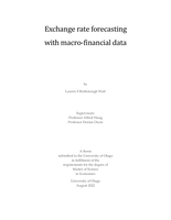 Exchange rate forecasting with macro-financial data