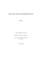 VEGF Levels in Women with Gynaecological Cancers