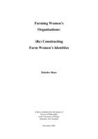 Farming Women's Organisations: (Re) Constructing Farm Women's Identities