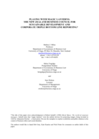 Playing with magic lanterns: the New Zealand Business Council for Sustainable Development and corporate triple bottom line reporting