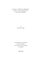 Managing a complex environment — Social cultural perspectives the case of Indonesia
