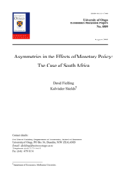 Asymmetries in the effects of monetary policy: the case of South Africa
