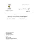 Gone with the Wind: International Migration