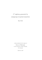 C*-algebras generated by semigroups of partial isometries