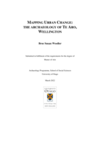 Mapping Urban Change: The Archaeology of Te Aro, Wellington