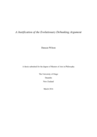 A Justification of the Evolutionary Debunking Argument