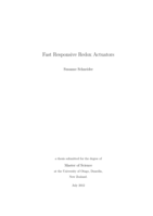Fast Responsive Redox Actuators