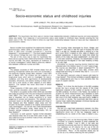 Socio-economic status and childhood accidents