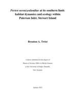 Pecten novaezealandiae at its southern limit: habitat dynamics and ecology within Paterson Inlet, Stewart Island
