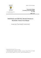 Health Shocks and Child Time Allocation Decisions by Households: Evidence from Ethiopia