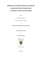 Effectiveness and safety of vitamin D compounds in people with chronic kidney disease: A systematic review and meta-analysis
