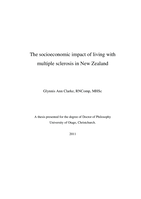 The Socioeconomic Impact of Living with Multiple Sclerosis in New Zealand