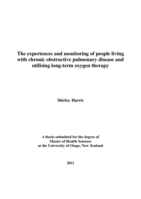The experiences and monitoring of people living with chronic obstructive pulmonary disease and utilising long-term oxygen therapy