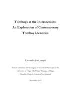 Tomboys at the intersections: An exploration of contemporary tomboy identities