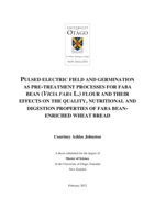 Pulsed electric field and germination as pre-treatment processes for faba bean (Vicia faba L.) flour and their effects on the quality, nutritional and digestion properties of faba bean-enriched wheat bread