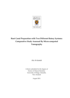 Root canal preparation with two different rotary systems: comparative study assessed by micro-computed tomography