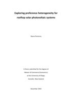 Exploring heterogeneity for rooftop solar photovoltaic systems