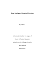 Distal Cooling and Sustained Attention