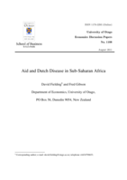 Aid and Dutch Disease in Sub-Saharan Africa